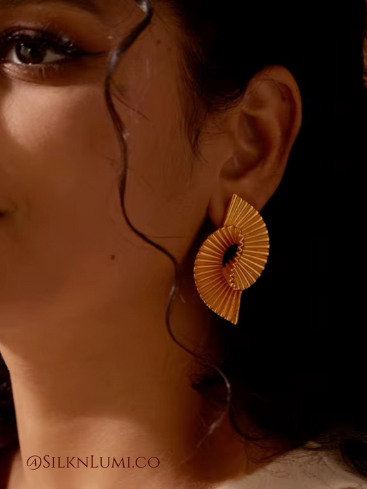 Lumi Pleated Earrings