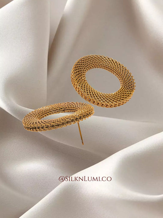 Efua Textured Hollow Studs